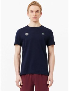 Lacoste T-shirt κανονική γραμμή μπλε σκούρο βαμβακερό