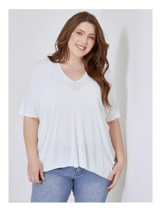 Celestino Oversized μπλούζα λεπτής πλέξης λευκο για Γυναίκα