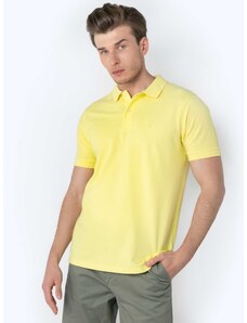 The Bostonians Polo μπλούζα κανονική γραμμή κίτρινο βαμβακερό