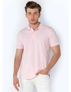 The Bostonians Polo μπλούζα κανονική γραμμή ροζ βαμβακερό