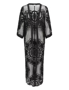 ONLY Κιμονο Onlcarla Embroidered Lace Kimono 15297081 C-N10 black