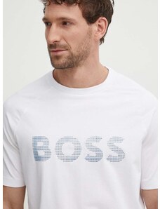 Μπλουζάκι Boss Green χρώμα: άσπρο, 50512999