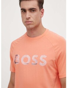 Μπλουζάκι Boss Green χρώμα: πορτοκαλί, 50512999