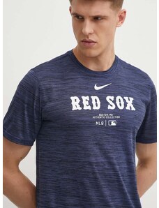 Μπλουζάκι Nike Boston Red Sox χρώμα: ναυτικό μπλε