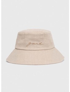 Λινό καπέλο Gant χρώμα: μπεζ
