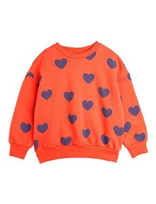 Παιδική μπλούζα Mini Rodini Hearts χρώμα: κόκκινο
