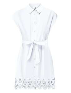 ONLY Φορεμα Onllou Life Emb S/S Shirt Dress 15314411 11-0601 TCX bright white