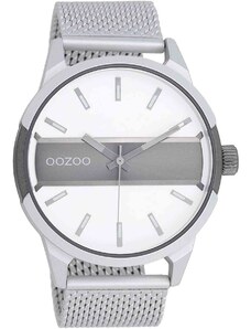 OOZOO Timepieces - C11105, Silver case with Stainless Steel Bracelet