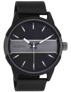 OOZOO Timepieces - C11109, Black case with Stainless Steel Bracelet