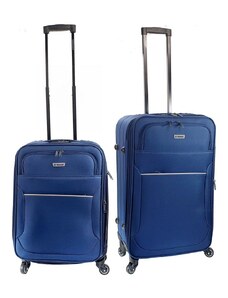 Βαλίτσα DIPLOMAT ZC3004 SET2 Mικρή+Mεσαία-blue