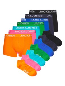 JACK & JONES Μποξεράκι 'COLE' μπλε / ναυτικό μπλε / αζούρ / πράσινο / σκούρο πορτοκαλί / δρακόγια / μαύρο