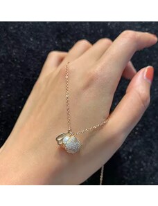 PEARL SHELL ZIRCON NECKLACE