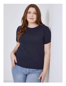 Celestino Μονόχρωμο oversized τ-shirt σκουρο μπλε για Γυναίκα