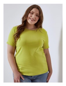 Celestino Μονόχρωμο oversized τ-shirt λαδι για Γυναίκα