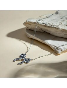 BOWFULL SILVER STEEL NECKLACE