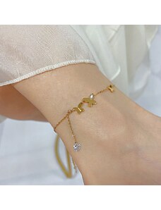 ZIRCONIA BUTTERFLY ANKLET