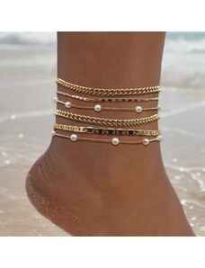 PEARLY CHAIN SET ANKLET