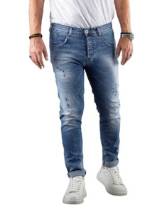 Ανδρικό Παντελόνι Τζιν Damaged Jeans DM6M MΠΛE