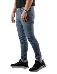 Ανδρικό Παντελόνι Τζιν Damaged Jeans R1B MΠΛE