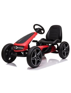 Aυτοκινητάκι Παιδικό με Πετάλια Go Kart XMX610 Mercedes-Benz Eva Wheels Moni Red 3800146230609