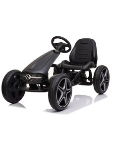 Aυτοκινητάκι Παιδικό με Πετάλια Go Kart XMX610 Mercedes-Benz Eva Wheels Moni Black 3800146230586