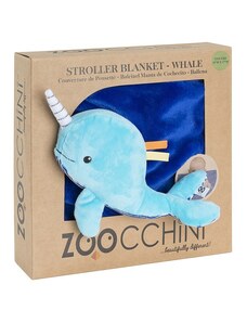 Βρεφική Κουβέρτα 65,5x100cm Zoocchini Whale Buddy Aqua ZOO3004