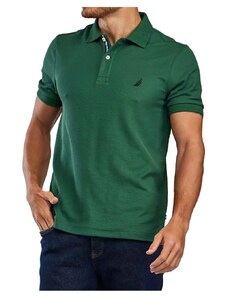 NAUTICA Ανδρικό πράσινο κοντομάνικο μπλουζάκι πόλο K17000 4rt Rich Teal, Χρώμα Πράσινο-Λαδί, Μέγεθος M