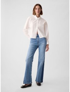 GAP High Rise Patched '70s Flare Jean Παντελόνι