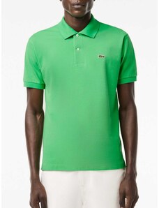 Lacoste Polo μπλούζα κανονική γραμμή πράσινο βαμβακερό