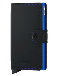 Πορτοφόλια Ανδρικά Secrid Μαύρο-Μπλε Miniwallet Matte
