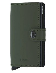 Πορτοφόλια Ανδρικά Secrid Πράσινο-Μαύρο Miniwallet Matte