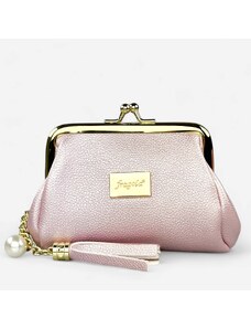 Fragola Μικρό γυναικείο πορτοφόλι PC05 Ροζ Μεταλλικό