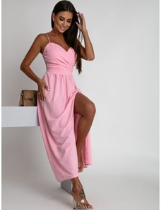 FASARDI Maxi dress with straps, pink