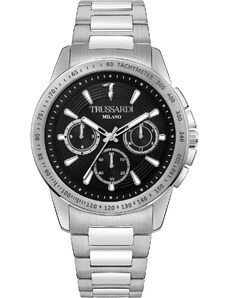 TRUSSARDI Τ-Hawk Chronograph - R2453153004, Silver case with Stainless Steel Bracelet