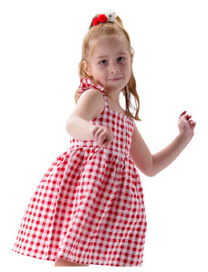 Παιδικό αμάνικιο καρό φόρεμα για κορίτσι