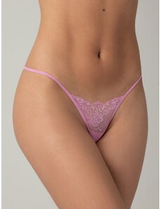 Milena By Paris G-string Δαντέλα με Περλίτσα-Rose Pink
