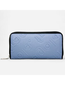 Fragola Μεγάλο γυναικείο πορτοφόλι με φερμουάρ PC703-1 Μπλε Ανοιχτό