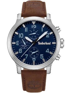 TIMBERLAND DRISCOLL - TDWGF0040702, Silver case with Brown Leather Strap