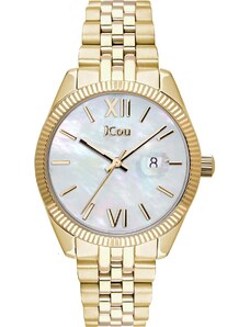 JCOU Queen's Mini - JU17031-19, Gold case with Stainless Steel Bracelet