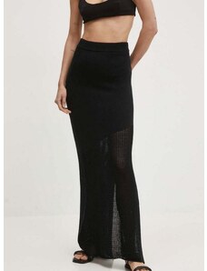 Βαμβακερή φούστα Gestuz χρώμα: μαύρο, 10909072
