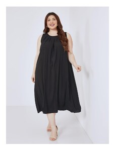 Celestino Midi φόρεμα με πιέτες μαυρο για Γυναίκα