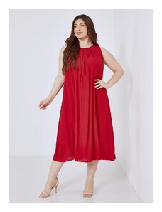 Celestino Midi φόρεμα με πιέτες κοκκινο για Γυναίκα