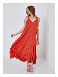 Celestino Maxi φόρεμα με καμπύλη στο τελείωμα κοκκινο για Γυναίκα