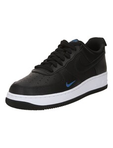 Nike Sportswear Σνίκερ χαμηλό 'Air Force 1 '07'' γεντιανή / μαύρο
