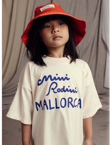 Παιδικό βαμβακερό καπέλο Mini Rodini Mallorca χρώμα: πορτοκαλί