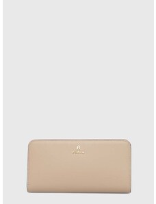 Δερμάτινο πορτοφόλι Furla 0 γυναικείο, χρώμα: μπεζ, WP00411 AX0733 0378S