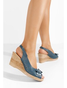 Zapatos Πέδιλα πλατφόρμες δερματινα Breta μπλε