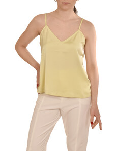 MyT Satin Relaxed Fit Top-Lime