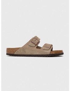 Παντόφλες σουέτ Birkenstock Arizona χρώμα: μπεζ, 51461