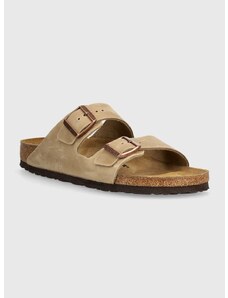 Nubuck παντόφλες Birkenstock Arizona χρώμα: καφέ